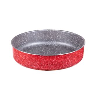 Тава за печене Oliver Voltz OV51222B36, 36 см, Мраморно покритие, Дълбока, Червен