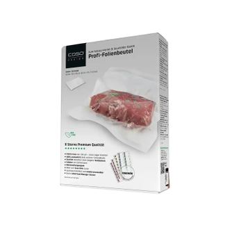 Комплект от 50 гофрирани торбички за прахосмукачки, 30 х 40 см, без BPA, идеални за вакуумиране на течности и твърди храни, съвм