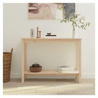 Klubska mizica, 110x40x80 cm, masivni bor