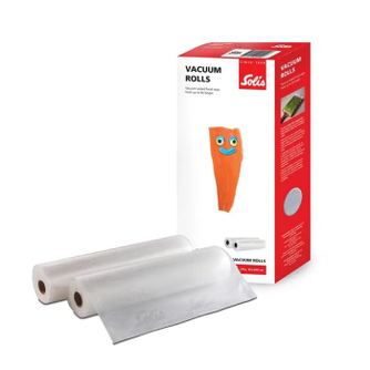 Комплект от 2 ролки релефно фолио за вакуумиране Solis, 30 х 600 см, съвместимо с всеки уред за вакуумиране, устойчиво на късане