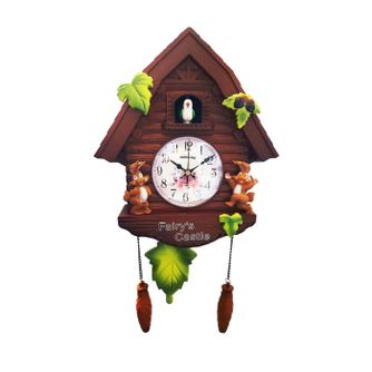 Ceas de perete cu pendul, Casuta cu cuc, 30 cm,  2259ZX-1