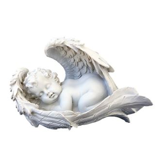 Statueta, reprezentand un inger dormind pe aripi, 20 cm, 1240G