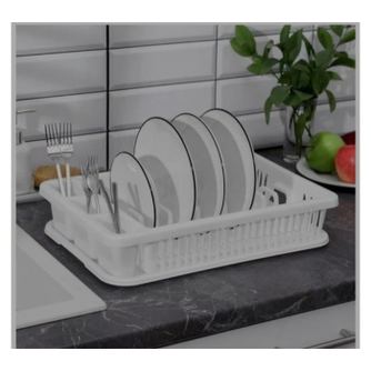 Uscator Romtatay pentru vase, cu tava dimensiune 42x27x8.5 cm