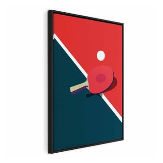 Kép fekete fa keretben - Table Tennis - - 120 x 60 cm