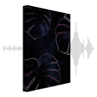 Akusztikus Panel - Galaktikus Monstera - 60 x 90 cm