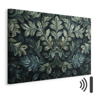 Akusztikus Panel - Viktoriánus Zöld Levelek - 120 x 80 cm