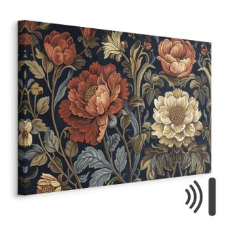 Akusztikus Panel - Kilim Virágos Gobelin - 120 x 80 cm