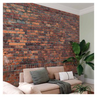 Öntapadós Fotótapéta - Vintage Wall (Red Brick) - - 392 x 280 cm