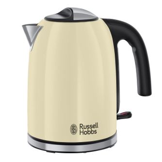 Russell Hobbs Colours Plus Classic Cream Electric Kettle, 20415-70, 2400W, 1.7 liters, Fast boiling, Concealed heating element,