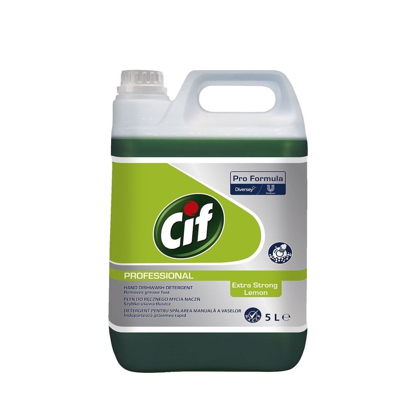 CIF Professional Dishwasher Extra Strong Lemon – Detergent za ročno pomivanje posode, z limono 5 L