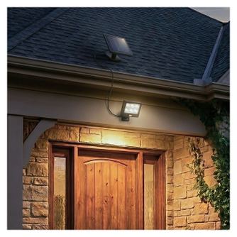 Lampa solară de exterior cu senzor de mișcare, panou solar separat, LED puternic