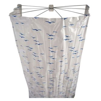 RIDDER Ombrella Tuš zavesa, modra, 200 cm, 58203