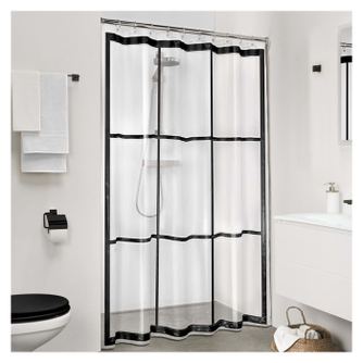 Tuš zavesa Sealskin Brix, prozorna