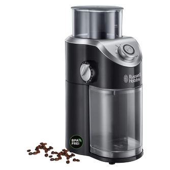 Rasnita de cafea Russell Hobbs Classics, lame inox, capacitate 70g, macinare reglabila, functie impuls, argintiu