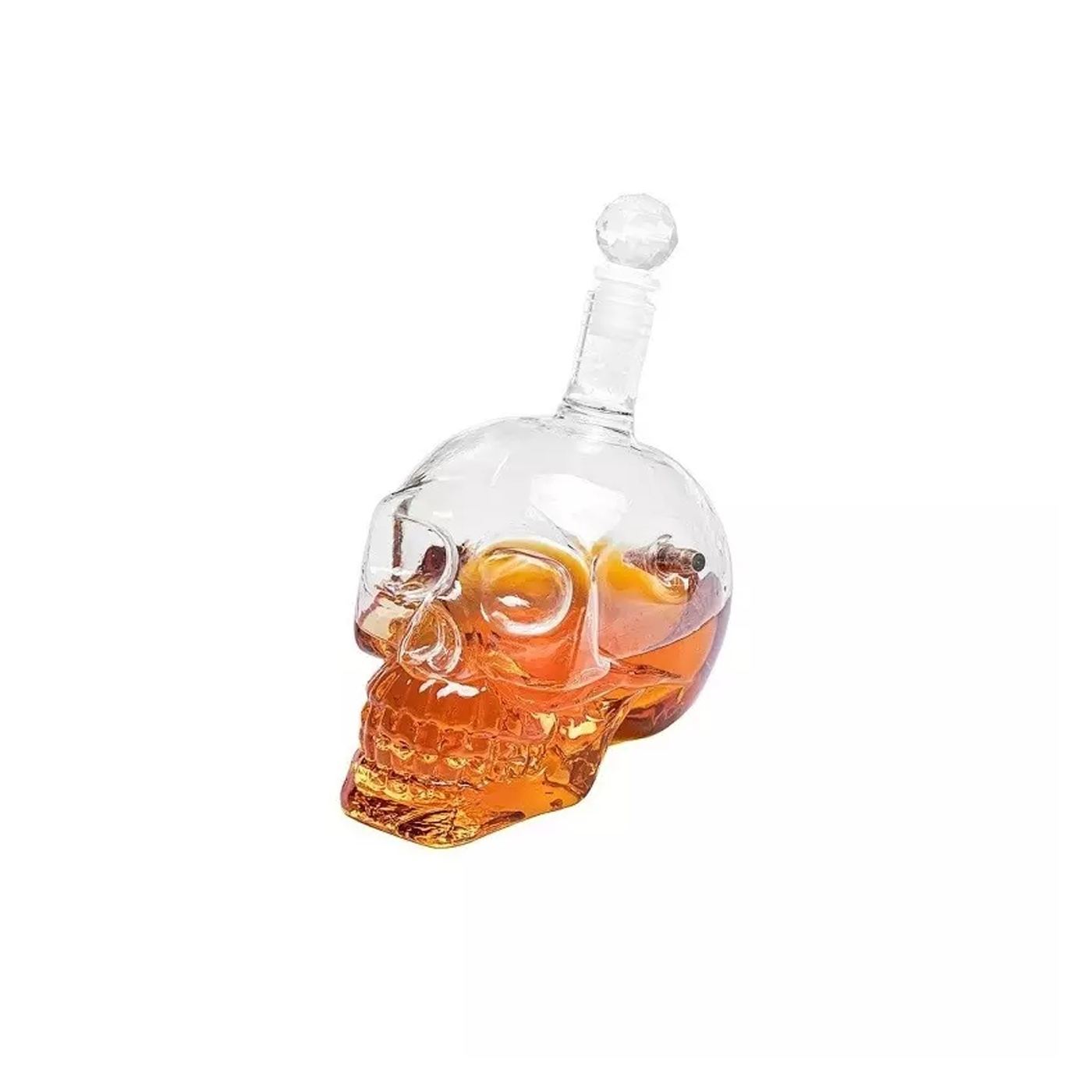 Decantor din sticla in forma de craniu, 700 ml, Gonga® Transparent - 4