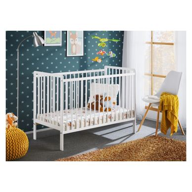 Vstyle Amber 449084 Baby Crib, White, Certified Wood 89x65x124
