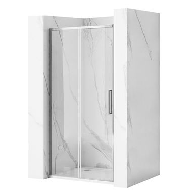 Vstyle Rich Tuš Vrata 818066, Srebrna, Medenina, Aluminij, Krom, Steklo
