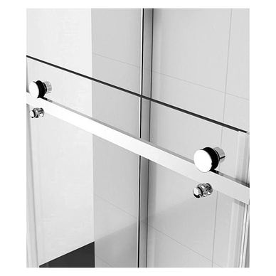 Tuš kabina Vstyle Rich 818678, srebrna, iz aluminija in stekla.
