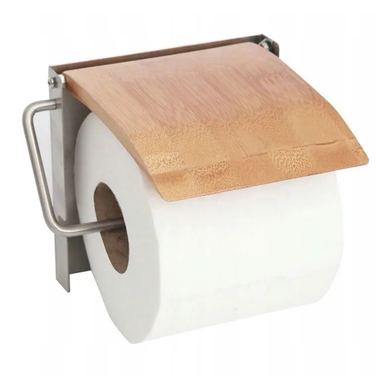 Držalo za toaletni papir Vstyle Rich 818945, rjava, bambus, aluminij
