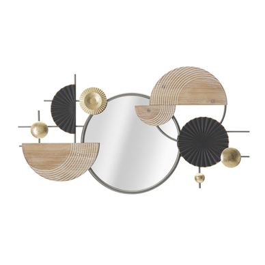 Zidno ogledalo Vstyle Glamour 357894, raznobojna, željezo, ogledalo, MDF 90.2x5.1x50.2