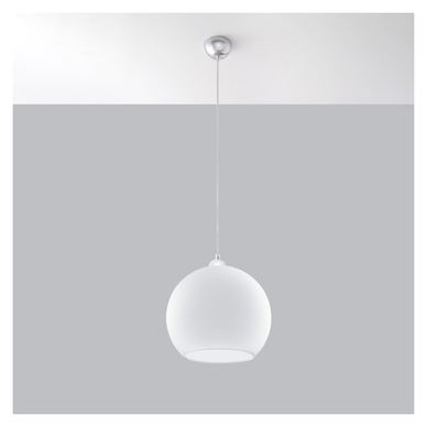 Vstyle Stellar 688129 Lampă suspendată, Alb, Oțel, Sticlă