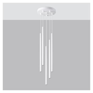 Vstyle Stellar 688763 Lampă Suspendată, Alb, Fier
