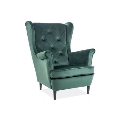 Vstyle Srebrn fotelj 267510, Zelena