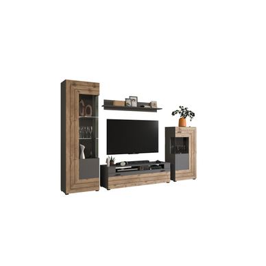 Vstyle Excellent living room set, gray, particleboard, 195x290x40.