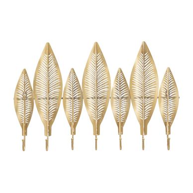 Vstyle Glamour 356096 Wall Hanger, Gold, White, Iron 42.5x6x65