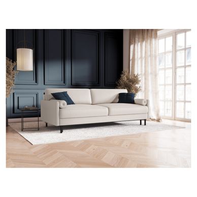 Zložljiva postelja Micadoni Home 535984, Scott, svetlo bež, 87x97x212 cm