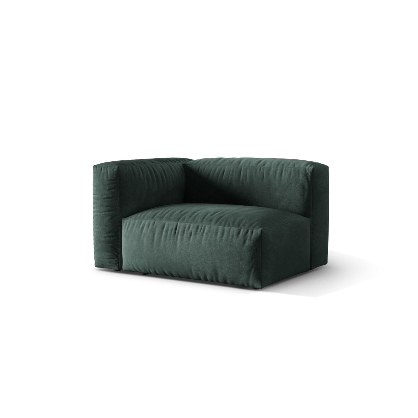 Sarokmodul Micadoni Home 539248, Martina, Kék-zöld, 75x106x120 cm - 2