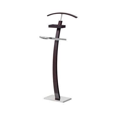 Suport de haine Vstyle Opal 177723, Culoare Stejar Wenge, Metal, Lemn Masiv, Lemn 117x20x20