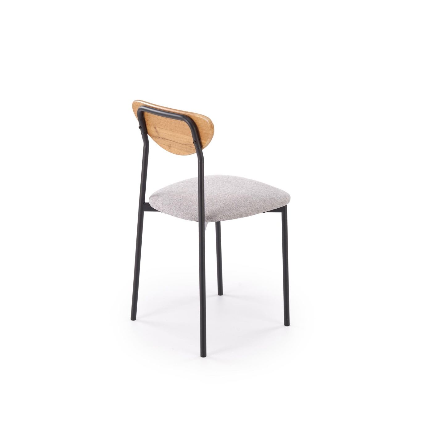 Set de masă și 4 scaune Vstyle Opal 175491, culoare lemn, negru, gri, metal, PAL melaminat - 15