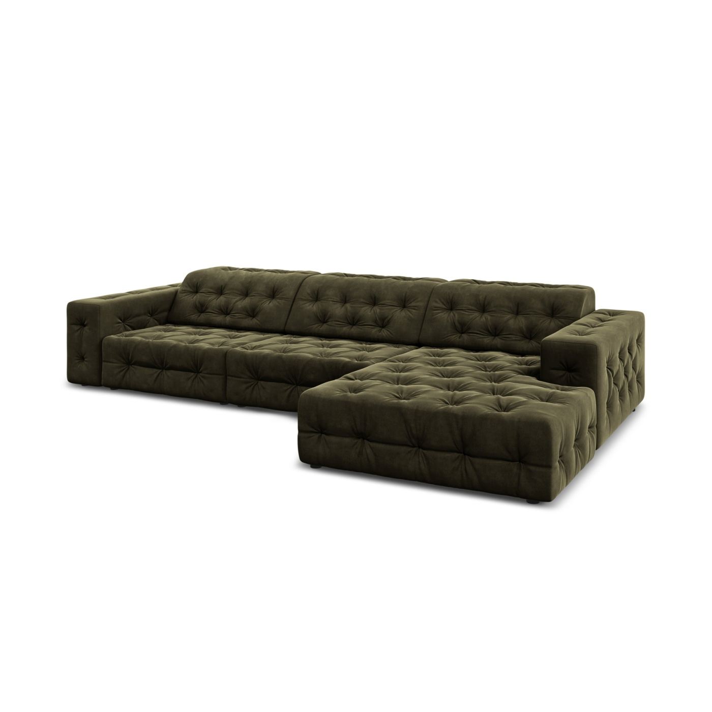 Sarokkanapé Milo Casa 896694, Aldo, Zöld, 70x166x284 cm - 4