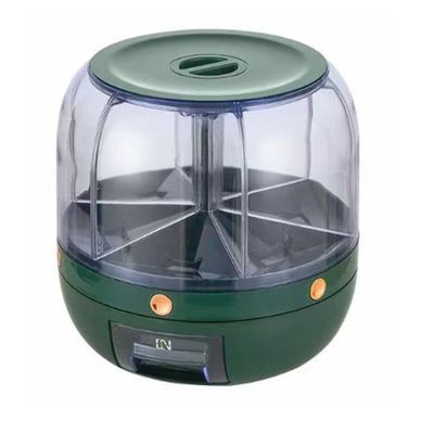Dozator de cereale Cyrax, inchidere etansa verde inchis