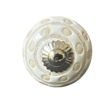 Buton Mobilier Porțelan Pictat Manual Stil Vintage