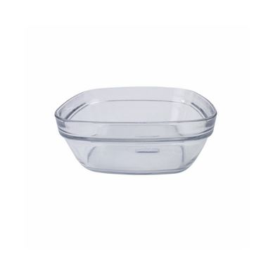 Négyzet alakú üvegtál, 20 cm, AZHOME