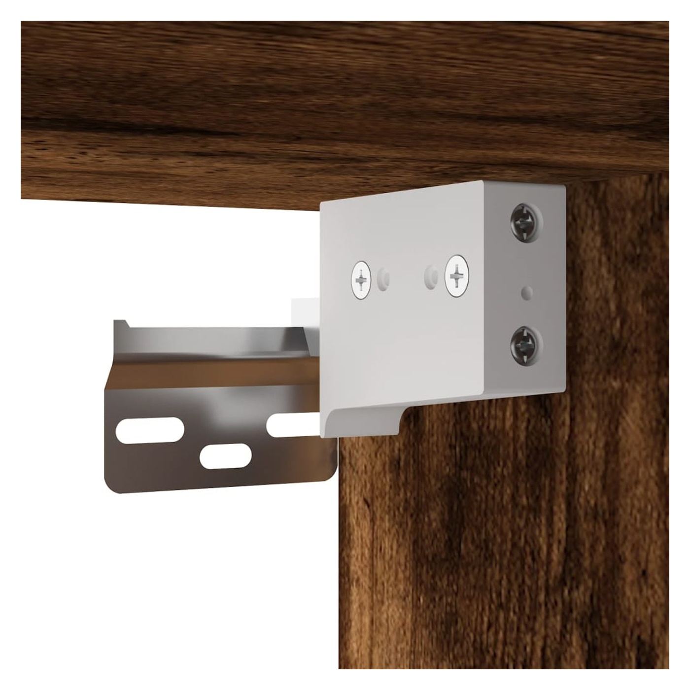 Visoka ormar, dimljeni hrast, 34,5x34x180 cm, obrađeno drvo - 9