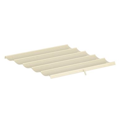 Acoperiș pentru Pergola Gazebo cu 10 Găuri de Drenaj, Material de Schimb din Poliester Respirabil, Doar Acoperire, 250x255 cm, p