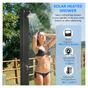Duș Solar  de Grădină 40L și Temperatură 60°C, Cap Rotativ și Robinet pentru Picioare, Negru thumbnail 4