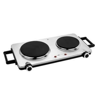 Plita electrica, Clatronic, 2 zone, inox/negru
