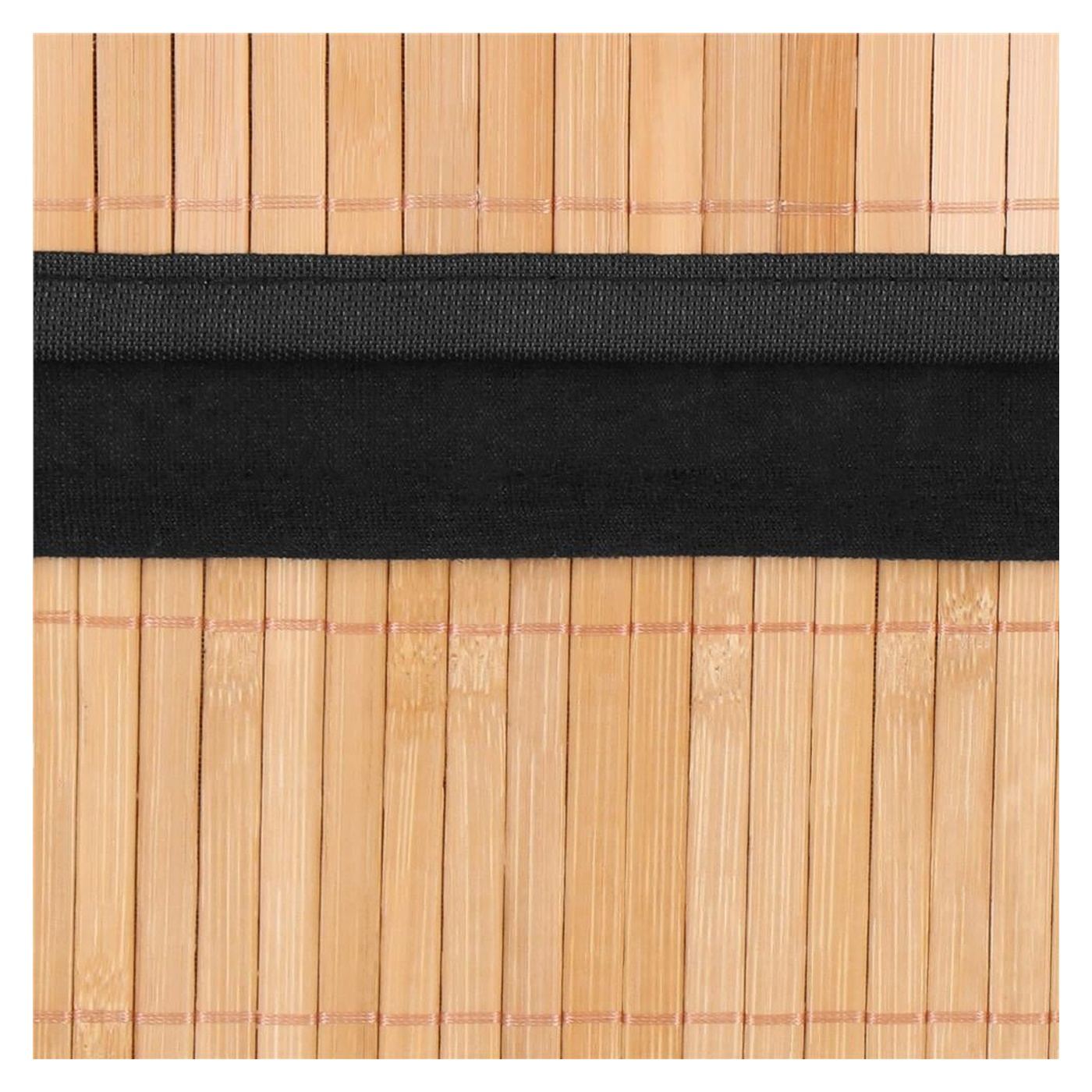 Cos rufe bambus capac sac detasabil 72 litri, 42x33x60 cm, design natural, maro - 9