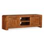 Comodă TV, lemn masiv cu finisaj din sheesham, 120 x 30 x 40 cm thumbnail 4