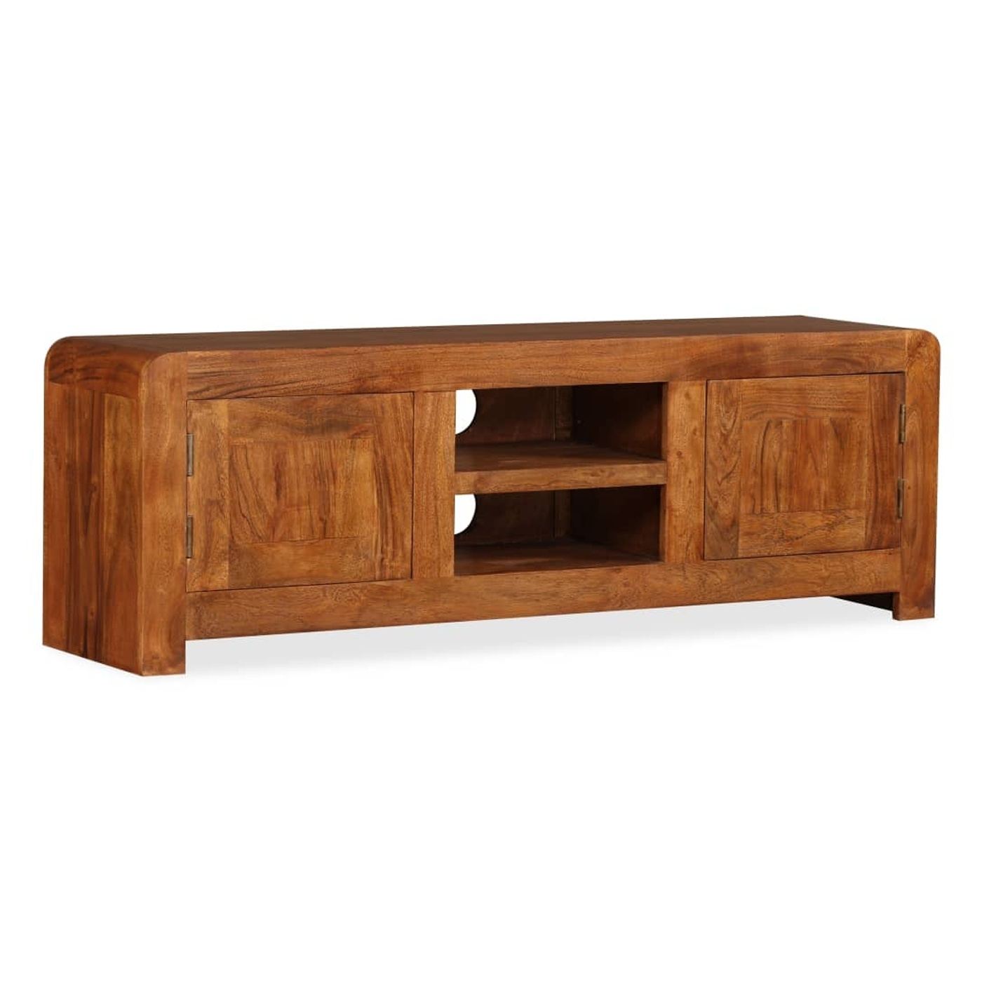 Comodă TV, lemn masiv cu finisaj din sheesham, 120 x 30 x 40 cm - 4