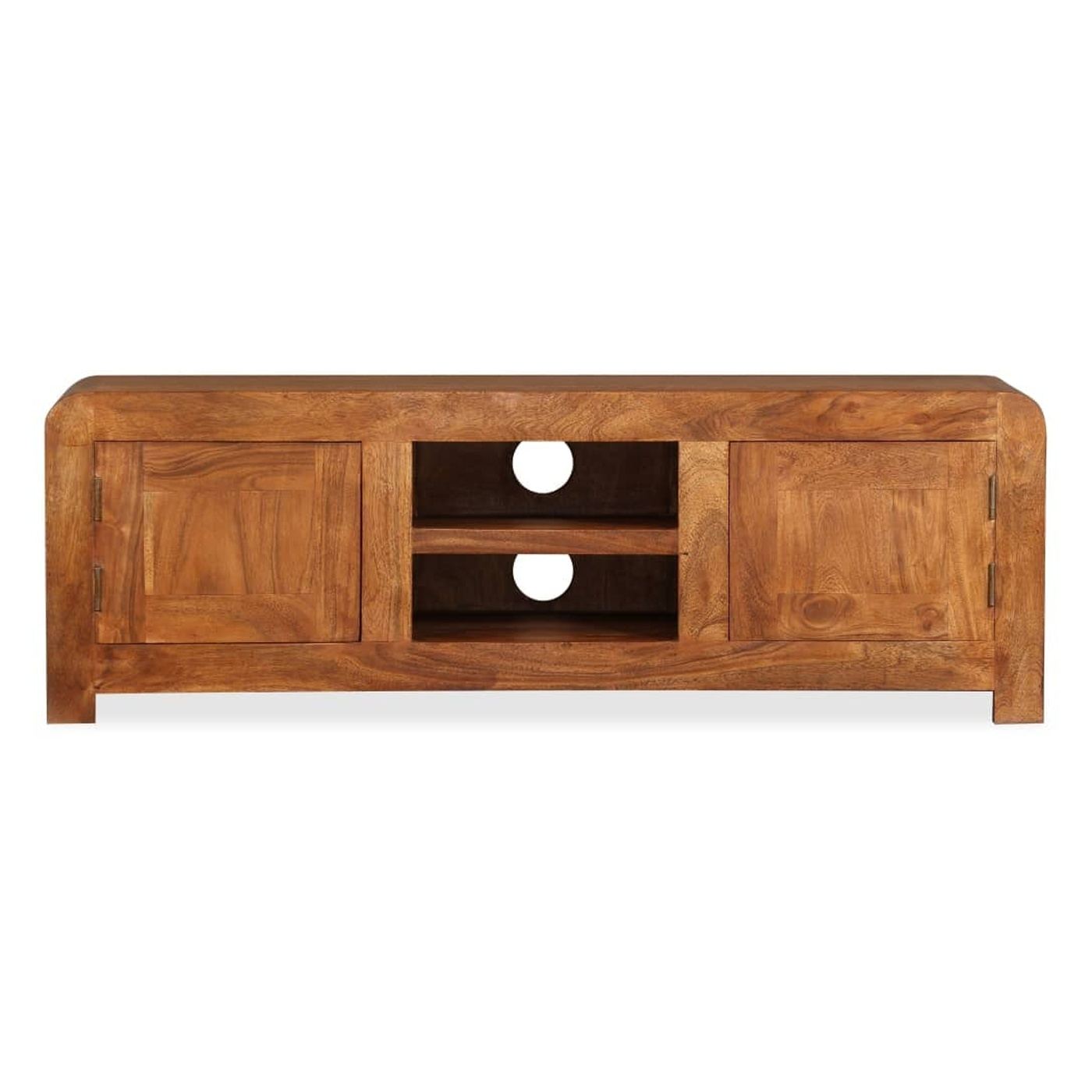Comodă TV, lemn masiv cu finisaj din sheesham, 120 x 30 x 40 cm - 6