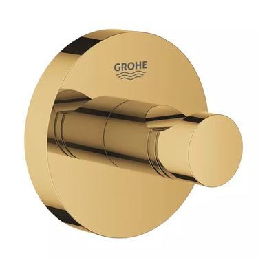 Agățătoare Grohe 40364GL1, 45 mm, 54 mm, 1 cuie, 1 orificii instalare, pe perete, metal, elemente fixare ascunse, Auriu