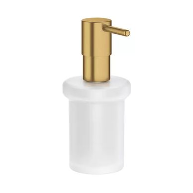 Dozator săpun Grohe 40394GN1, Essentials, 160 ml, sticlă, metal, mat, auriu