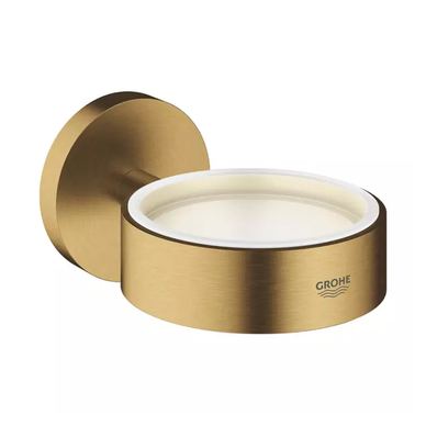 Suport Grohe 40369GN1, Essentials, pe perete, metal, mat, auriu