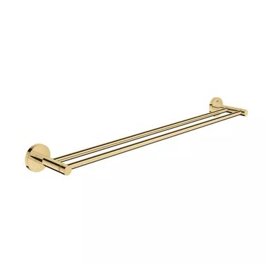 Suport prosop Grohe 40802GL1, Essentials, pe perete, 654 mm, metal, lucios, auriu