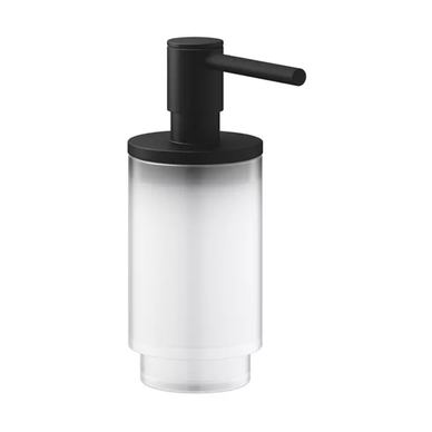 Dozator săpun baie Grohe 41218KF0, Selection, 120 ml, fără suport, sticlă, metal, mat, negru